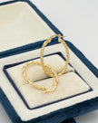 Candonga Entorchadas Oro amarillo 18k 1,55 Gr / 2,4 Cm