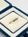 Anillo circones azules  Oro amarillo 18k / Talla 4/2 / 1,01 Gr