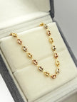 Pulso eslabon gc Tres oros 18k 2,52 Gr / 4 mm / 19,2 Cm Broche 0,15