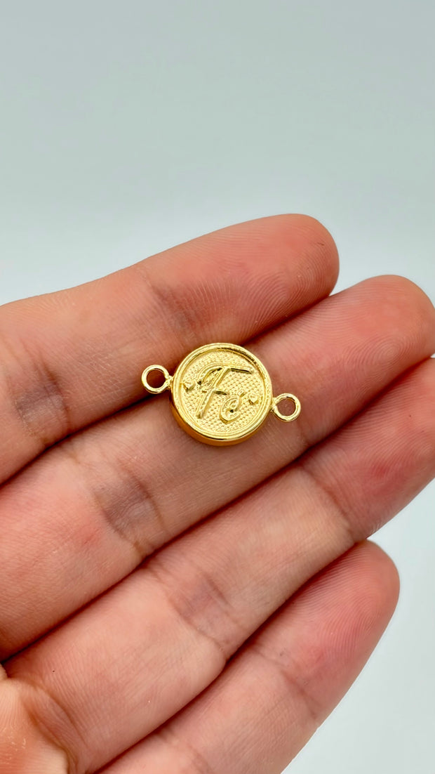 Herraje fe aro Oro amarillo 18k 0,66 Gr / 1,8 Cm