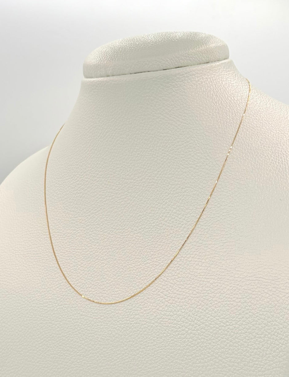 Cadena It mini veneciana Oro amarillo 18k 1,0 Gr / 1 mm / 50 Cm