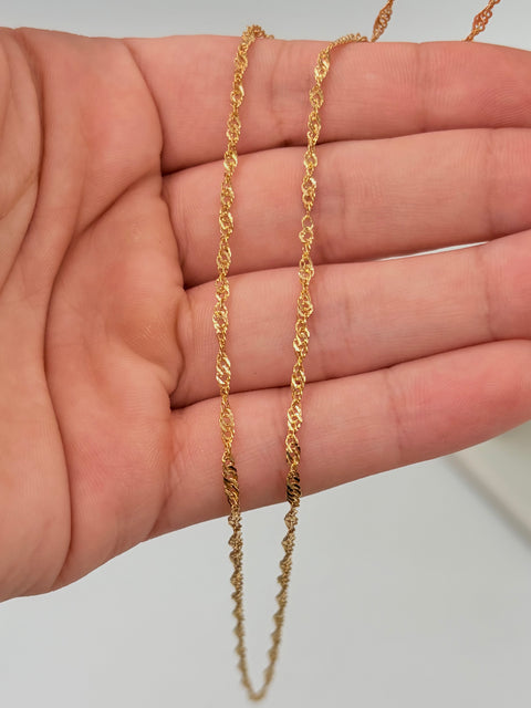 Cadena It China Oro amarillo 18k 2,10 Gr / 1,1 mm / 40 Cm
