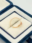 Anillo Infinito circones  Oro rosa 18k / Talla 6 / 1,28 Gr