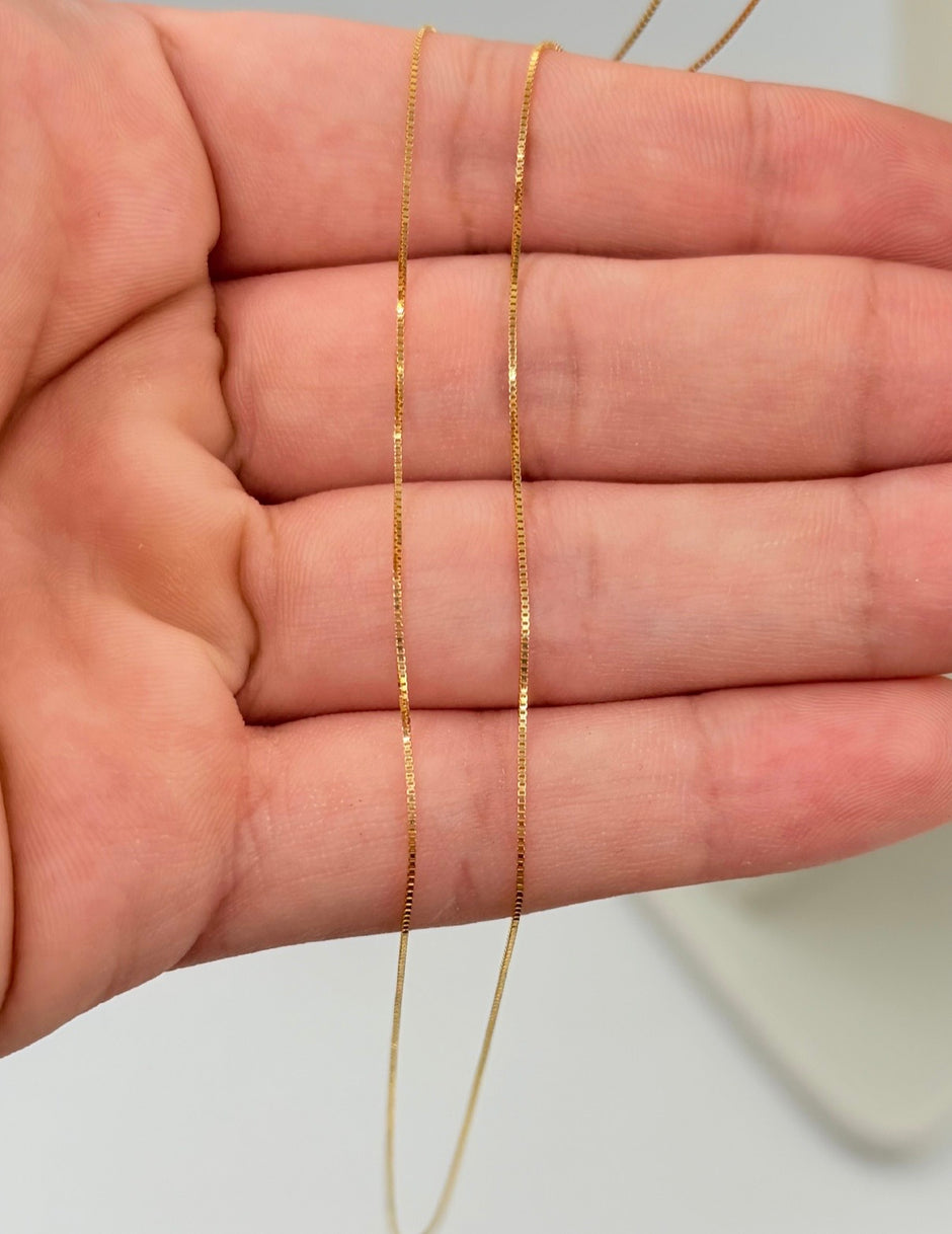 Cadena It mini veneciana Oro amarillo 18k +1 / 0,98 Gr / 1 mm / 50 Cm