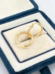 Candonga Lisa visos rayas  Oro amarillo 18k 1,49 Gr / 1,7 Cm