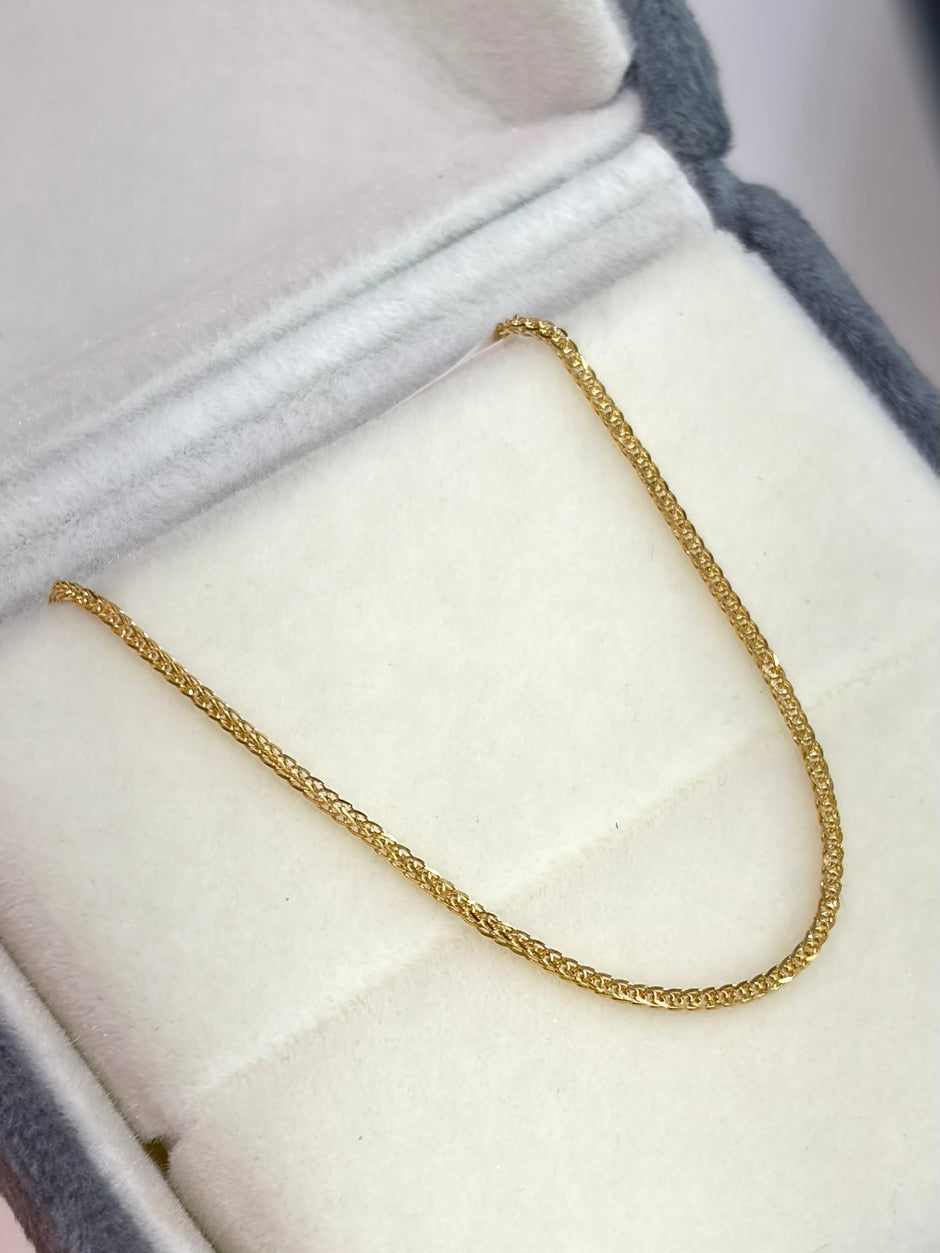 Pulso It mini franco Oro amarillo 18k +1 / 0,80 Gr / 0,99 mm / 19 Cm