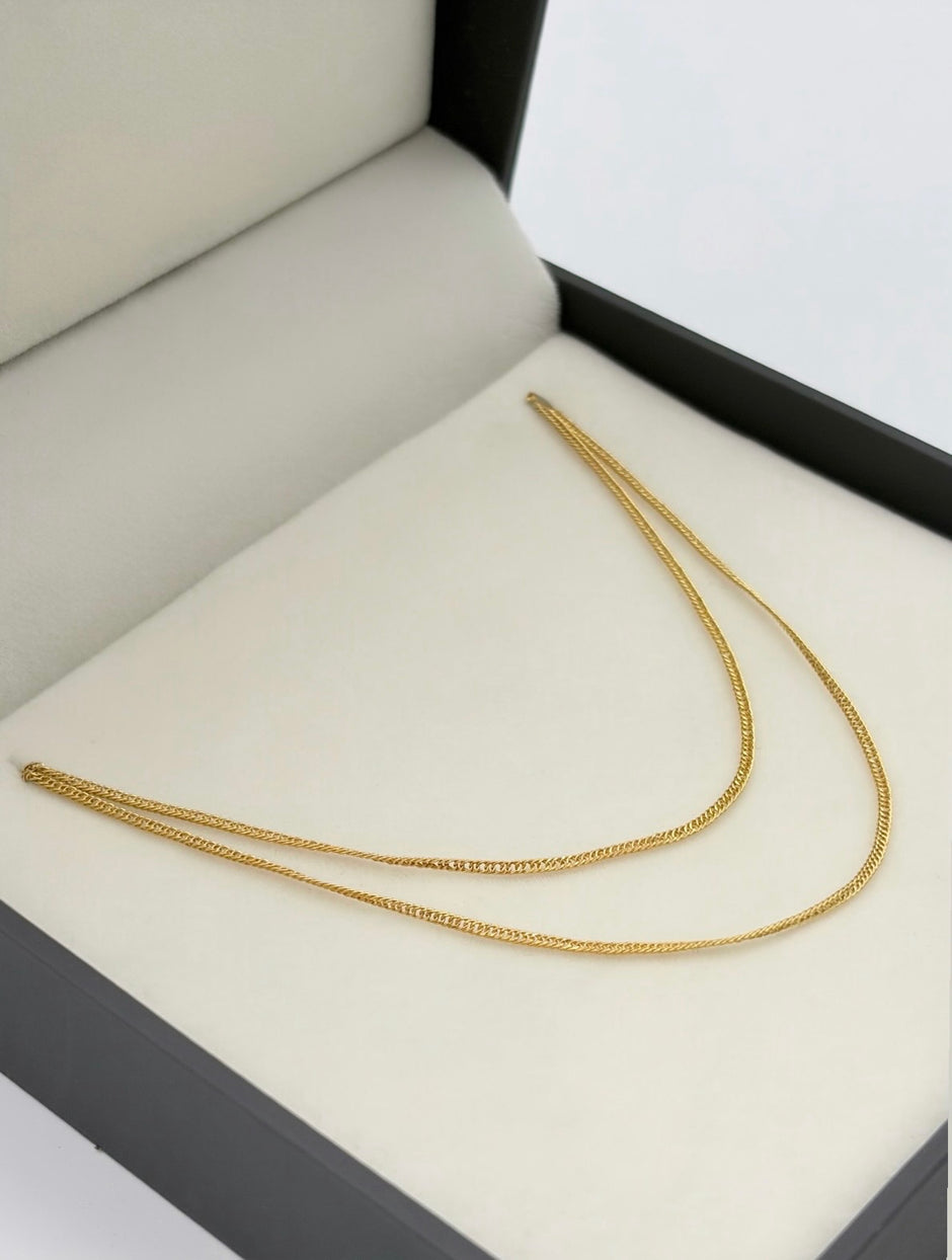 Cadena It Cubana especial Oro amarillo 18k +1 / 1,17 Gr / 1,0 mm / 50 Cm