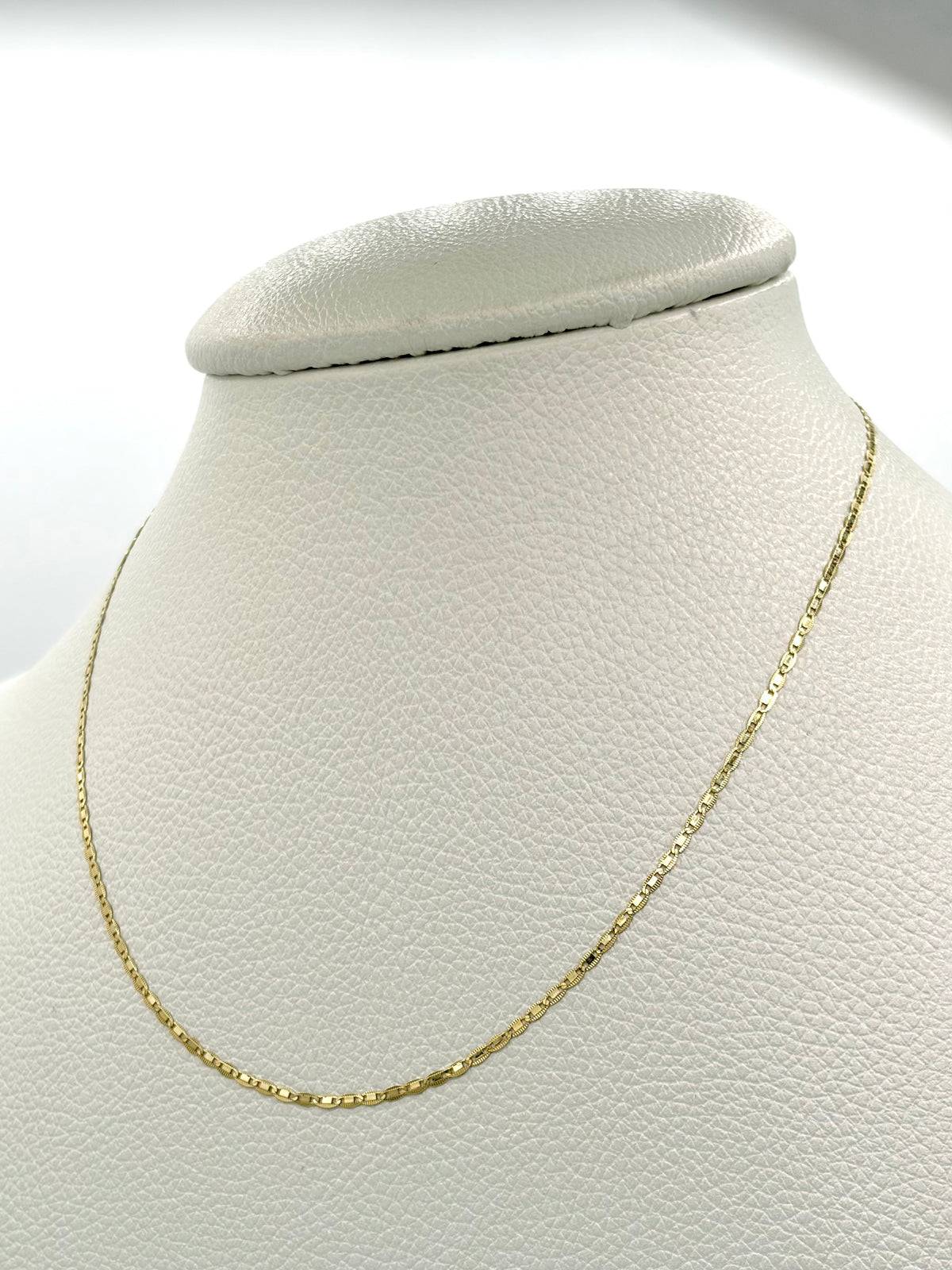 Cadena It plana borde diamantado Oro amarillo 18k 1,96 Gr / 2 mm / 40 Cm