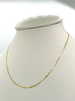 Cadena It plana borde diamantado Oro amarillo 18k 1,96 Gr / 2 mm / 40 Cm