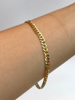 Pulso It mini cubana Oro amarillo 18k +1 / 3,03 Gr / 4 mm / 19,3 Cm