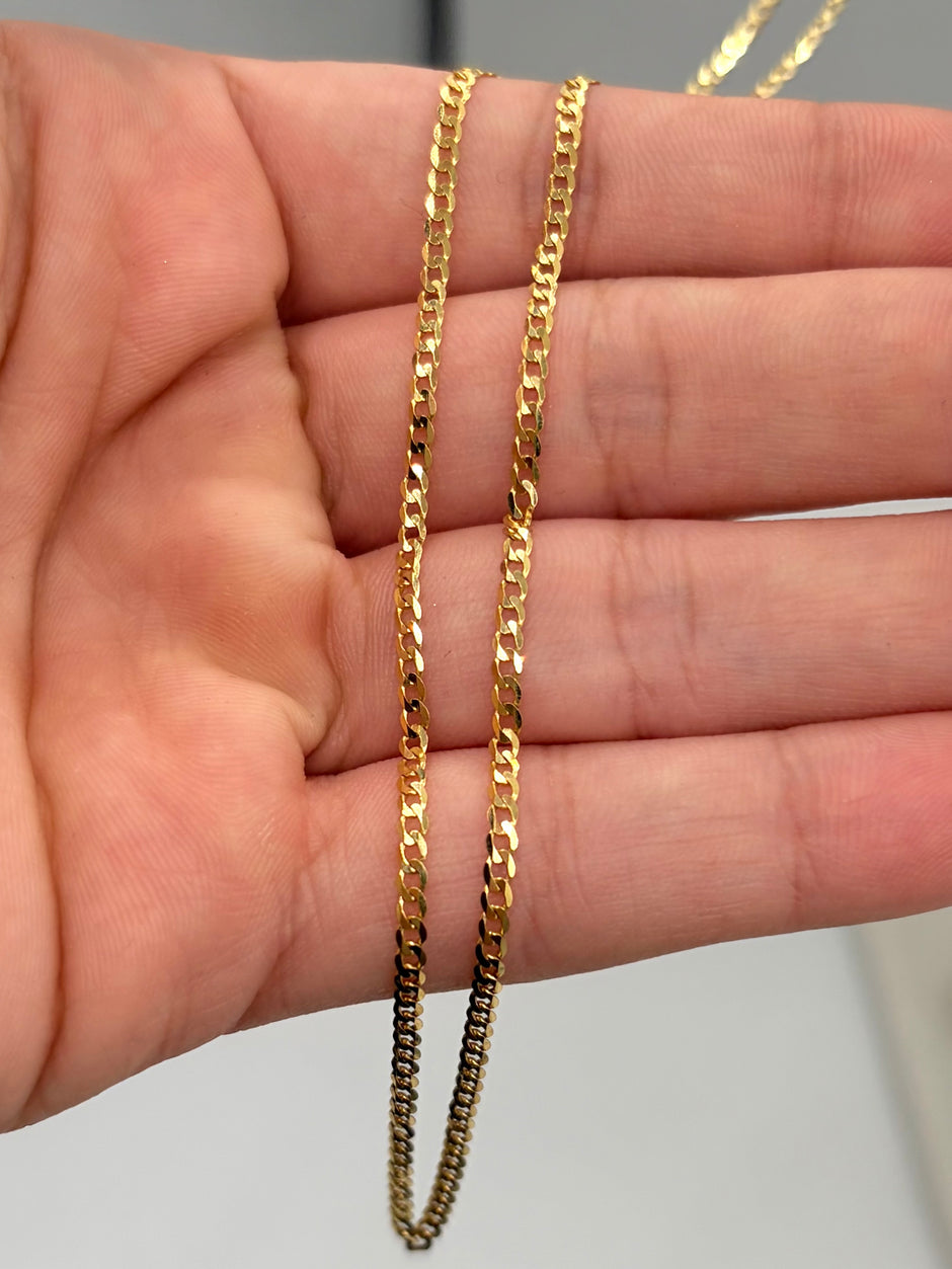 Cadena It Mini cubana Oro amarillo 18k 3,08 Gr / 1,1 mm / 45 Cm