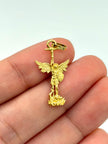 Dije san miguel de arcangel  Oro amarillo 18k 1,24 Gr / 2,7 Cm
