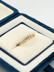 Anillo infinito circones blancos Oro amarillo 18k / Talla 5/2 / 0,85 Gr