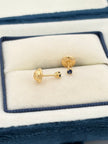 Topos zafiro Oro amarillo 18k 0,42 Gr / 1 mm