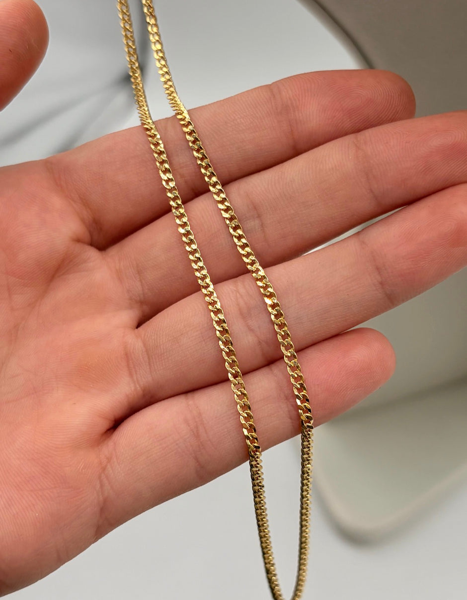 Cadena It cubana Oro amarillo 18k 10,11 Gr / 3 mm / 60 Cm