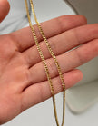 Cadena It cubana Oro amarillo 18k 10,11 Gr / 3 mm / 60 Cm