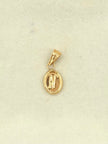 Dije Inicial cursiva N Oro amarillo 18k 0,41 Gr / 0,7 mm
