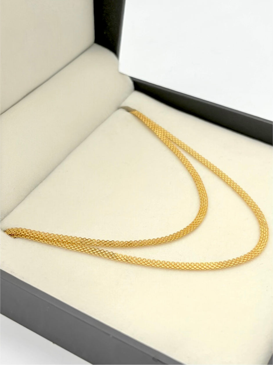 Cadena It China Oro amarillo 18k +1 / 4,46 Gr / 4,0 mm / 60 Cm