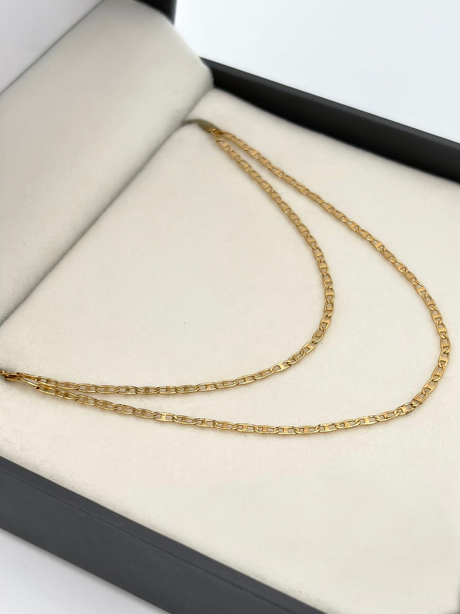 Cadena It plana Oro amarillo 18k 1,70 Gr / 1 mm / 50 Cm