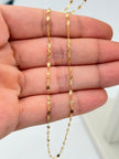 Cadena It crispeta diamantada Oro amarillo 18k 0,95 Gr / 1 mm / 45 Cm