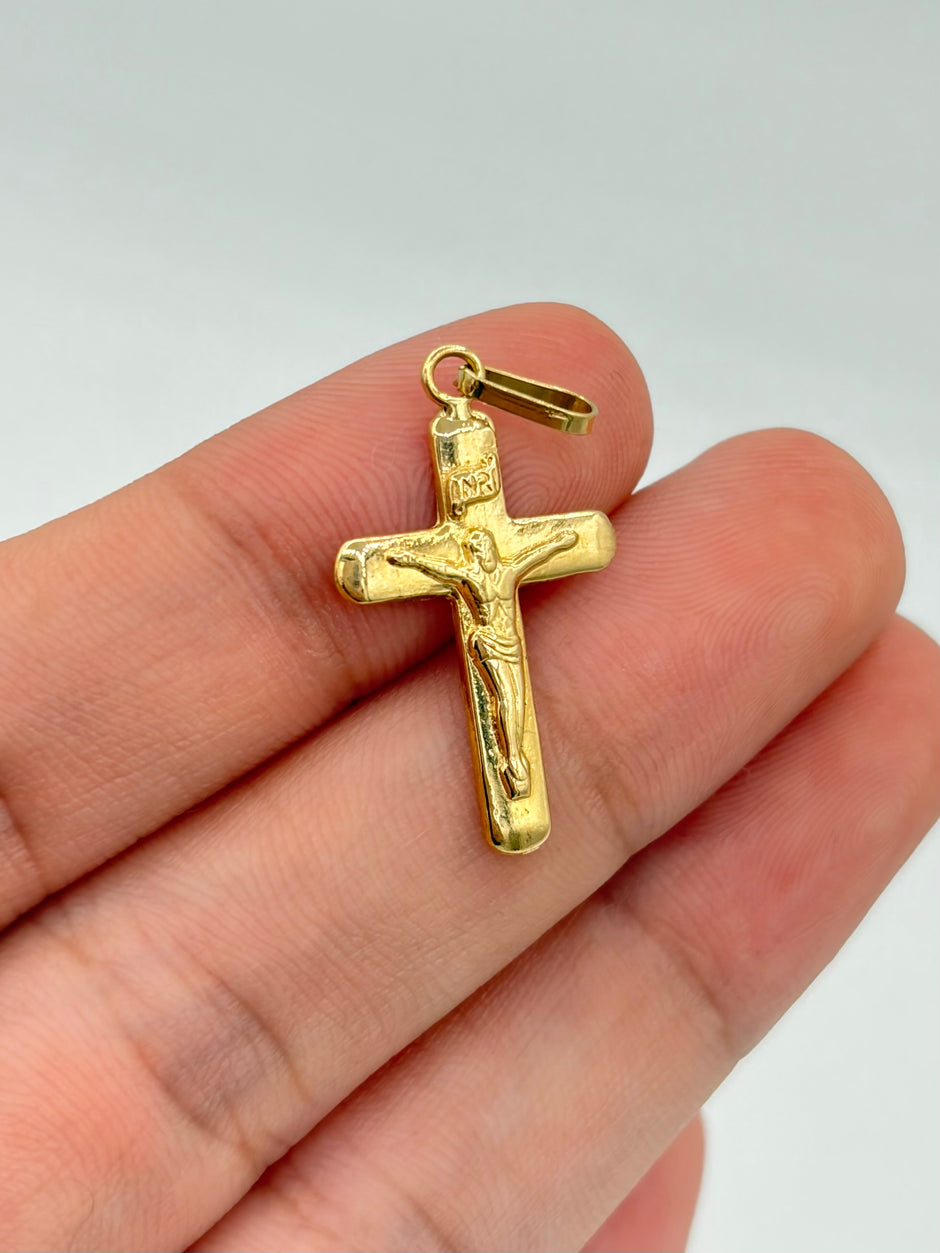 Dije cruz cristo  Oro amarillo 18k 0,64 Gr / 2,3 Cm
