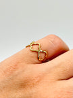 Anillo Silueta de trébol Oro amarillo 18k / Talla 4/2 / 1,10 Gr