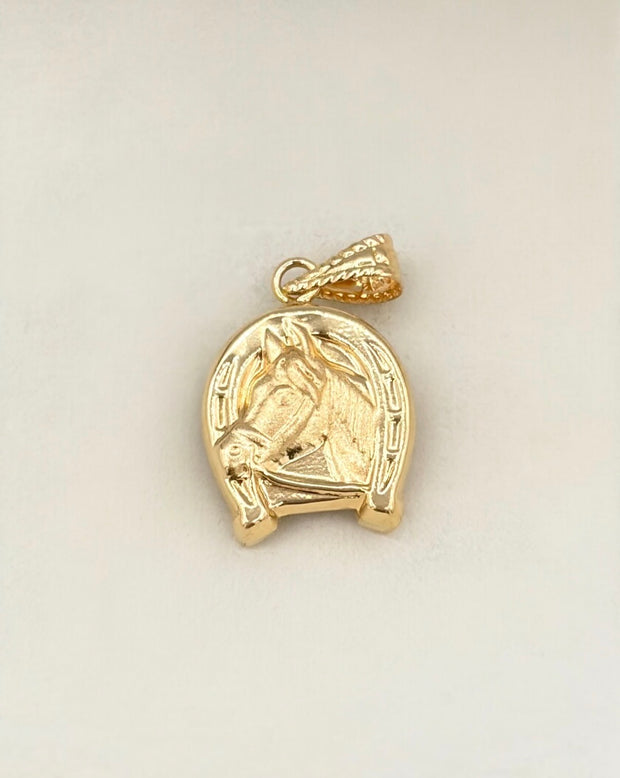 Dije Herradura de caballo Oro amarillo 18k 0,86 Gr / 1,1 Cm