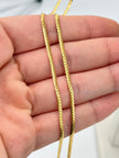 Cadena It cubana plana seguida Oro amarillo 18k 3,30 Gr / 2 mm / 60 Cm