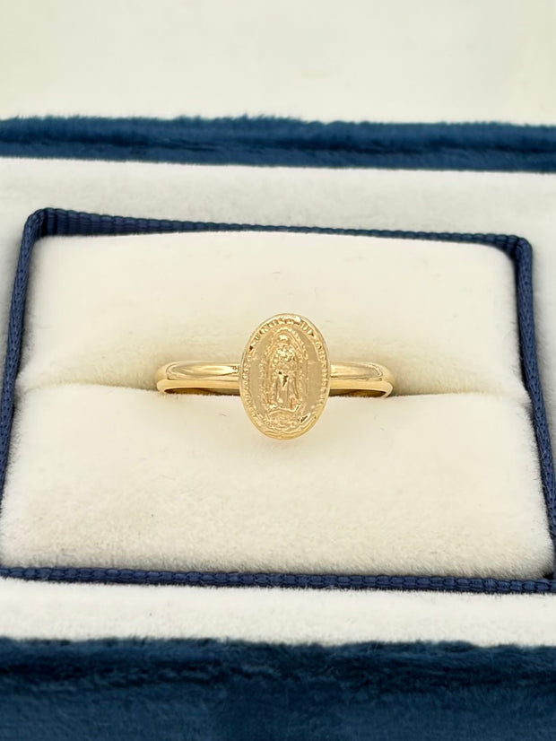 Anillo virgen guadalupe  Oro amarillo 18k / Talla 7 / 0,81 Gr