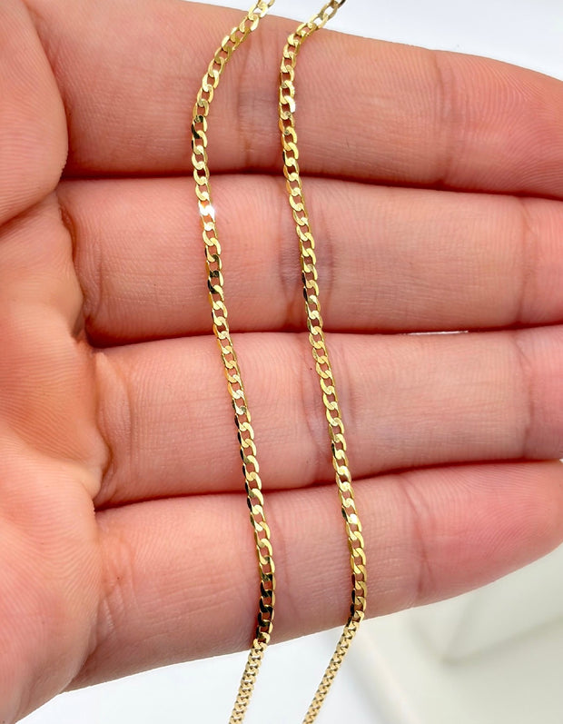 Cadena It mini cubana Oro amarillo 18k 2,37 Gr / 1,0 mm / 50 Cm