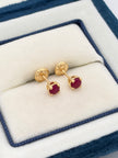 Topos rubi Oro amarillo 18k 0,83 Gr / 4 mm