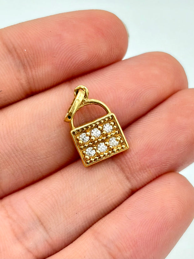 Dije Candado Oro amarillo 18k 1,42 Gr / 1 Cm