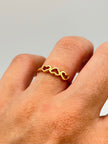 Anillo 3 Corazaones  Oro amarillo 18k / Talla 7 / 1,74 Gr