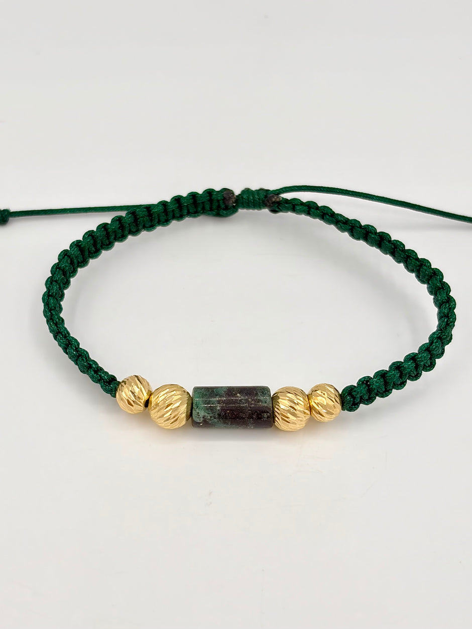 Pulsera tejida 2BD #7 2BD #6 murralla Oro amarillo 18k 0,90 Gr