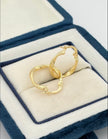 Candonga Semi melcocha  Oro amarillo 18k 1,19 Gr / 1,5 Cm