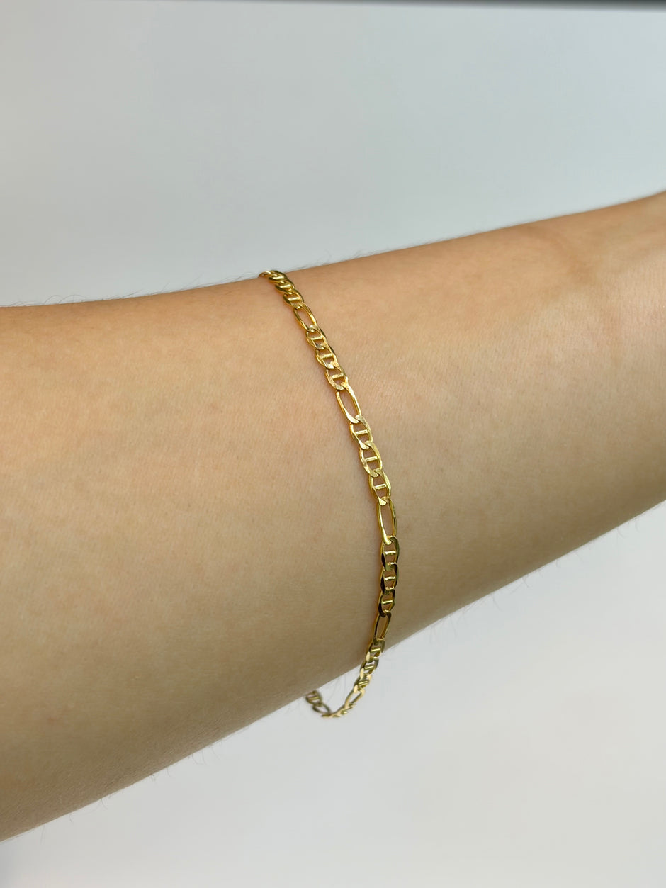 Pulso It 3x1 Oro amarillo 18k +1 / 2,23 Gr / 2,1 mm / 18,5 Cm