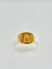 Anillo Troquelado Virgen de guadalupe  Oro amarillo 18k / Talla 10/2 / 3,52 Gr