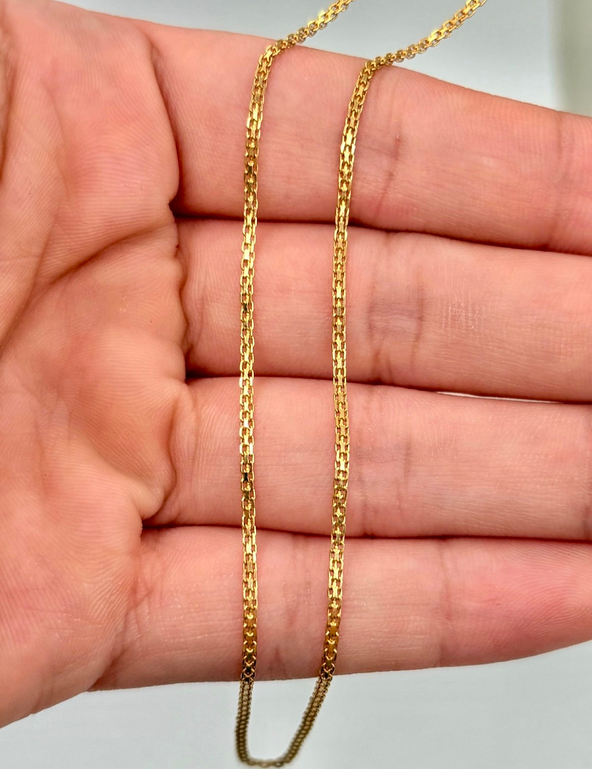 Cadena It china Oro amarillo 18k 1,39 Gr / 1 mm / 40 Cm