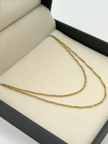 Cadena It singapur Oro amarillo 18k 1,65 Gr / 1 mm / 50 Cm