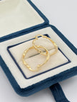 Candonga Semi melcocha Oro amarillo 18k 1,75 Gr / 2,2 Cm