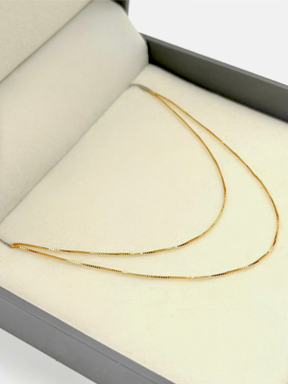 Cadena It mini veneciana Oro amarillo 18k 0,98 Gr / 1 mm / 50 Cm