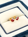 Topos mariquita  Oro amarillo 18k 0,63 Gr / 6 mm