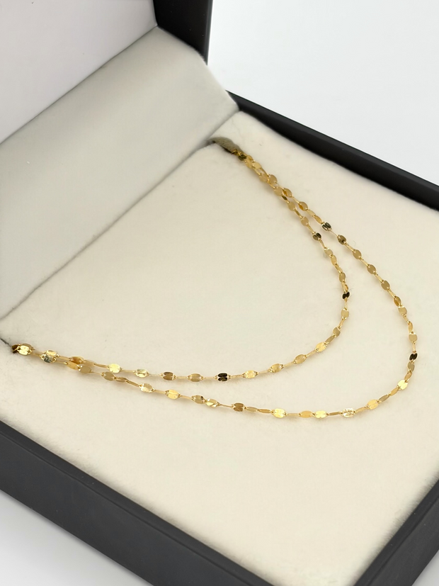 Cadena It crispeta Oro amarillo 18k 0,87 Gr / 1 mm / 45 Cm
