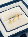 Topos gotas mini  Oro amarillo 18k 0,47 Gr / 2 mm