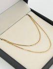 Cadena It mini cubana Oro amarillo 18k 2,37 Gr / 1,0 mm / 50 Cm