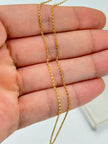 Cadena It aro seguido Oro amarillo 18k 1,87 Gr / 1 mm / 50 Cm