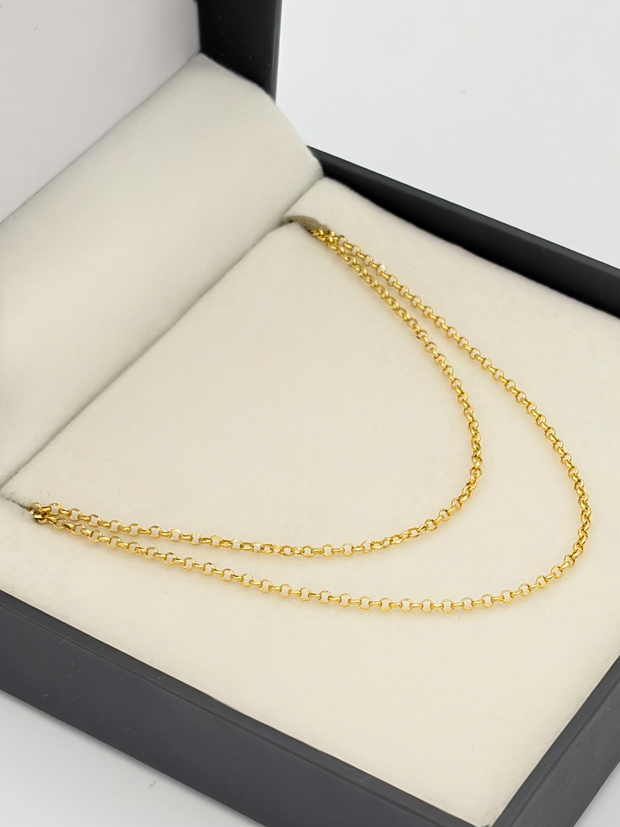 Cadena It aro seguido Oro amarillo 18k 1,43 Gr / 1 mm / 45 Cm