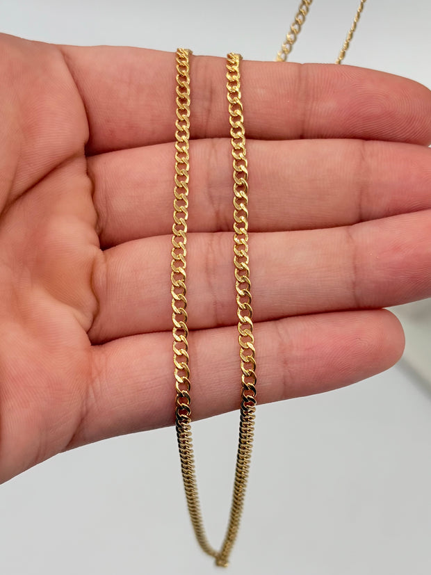Cadena It cubana Oro amarillo 18k 3,10 Gr / 3 mm / 60 Cm