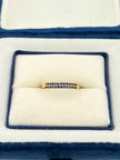 Anillo circones azules  Oro amarillo 18k / Talla 4/2 / 1,01 Gr