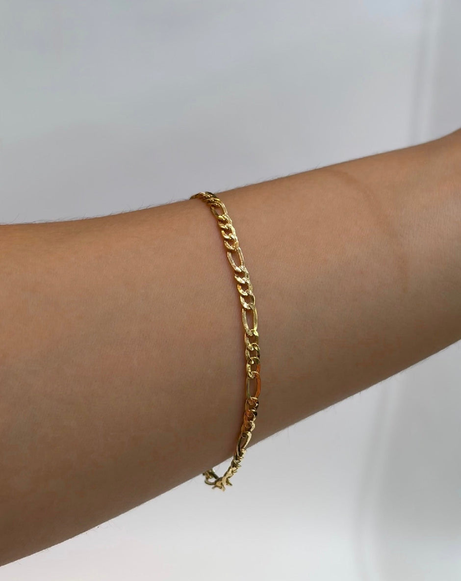 Pulso It 3x1 Oro amarillo 18k +1 / 1,70 Gr / 3 mm / 19,5 Cm